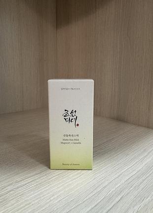 Сонцезахисний стік beauty of joseon matte sun stick: mugwort + camellia 18 г