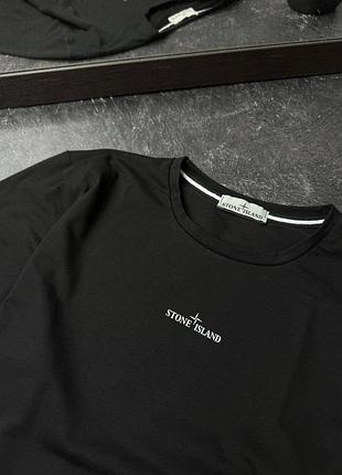 Футболка stone island чорна