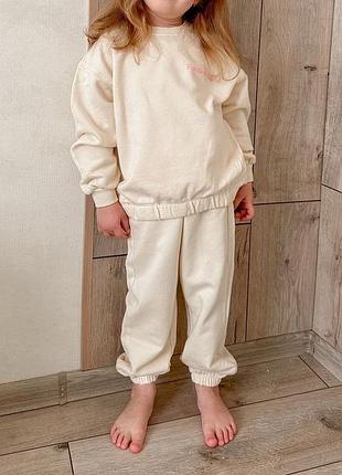 Молочний спортивний костюм для дівчинки 104 р zara hm mango next gap george