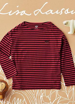 Лонгслів в смужку uniqlo × lisa larsen,p. l