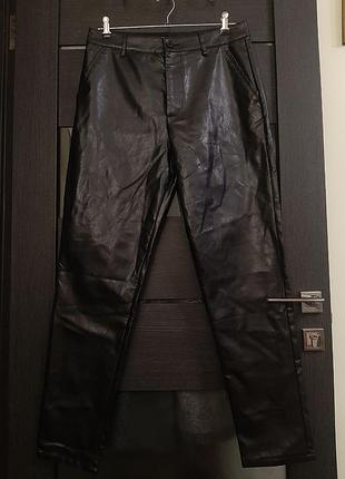 Брюки женские из экокожи asos w32 l34