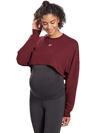 Лонгслив reebok women's sr maternity long-sleeved sweatshir ft0767
