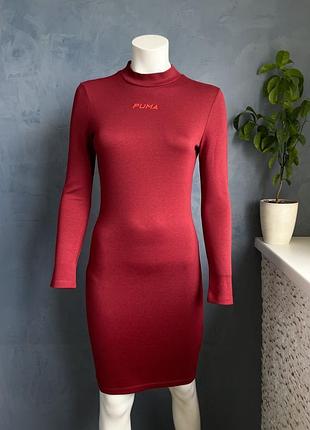 Крутое спортивное платье puma с открытой спинкой