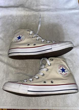Продам кеди converse chuck taylor all star унісекс високі бежевого кольору розмір 39 24,5 см