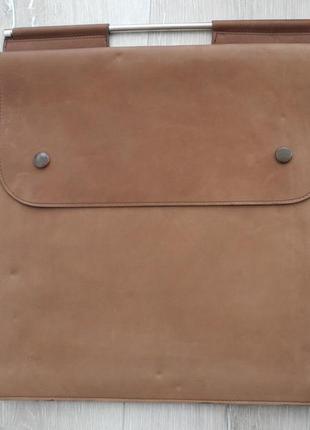 Винтажная сумка портфель nazareno gabrielli ( 100% кожа , 38*34 см ) italy , новое7 фото