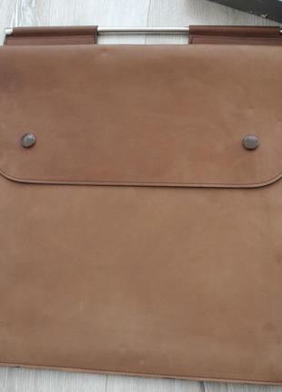 Винтажная сумка портфель nazareno gabrielli ( 100% кожа , 38*34 см ) italy , новое4 фото