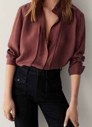 Шовкова сорочка massimo dutti