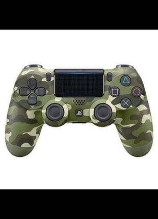 Джойстик геймпад оригінальний sony dualshock 4 v2 green camouflage (playstation/pc/mac]