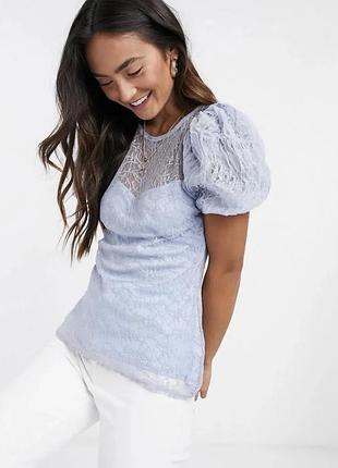 Ніжно блакитна блуза топ river island