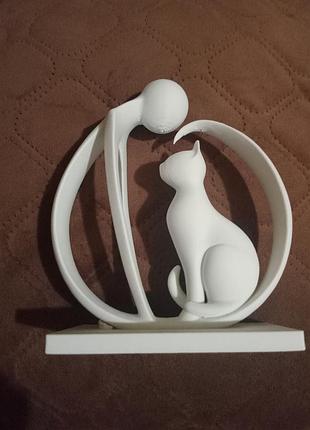 Статуетка котик, кошка 3 д