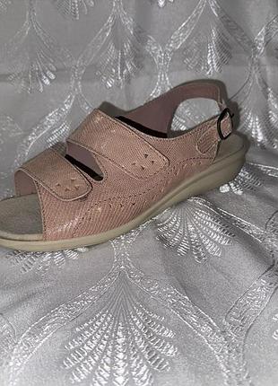 Комфортные кожаные босоножки hotter comfort concept р.41 (27.00см)