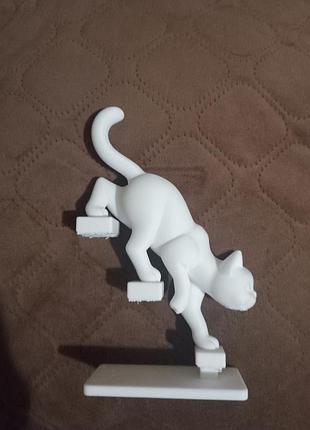 Статуетка котик,  кошка 3д