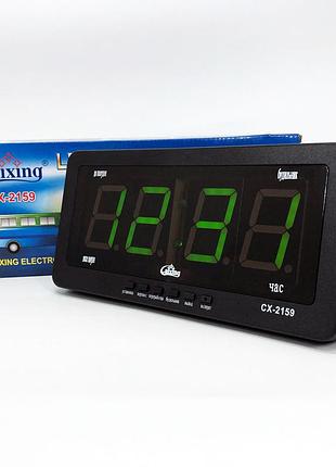 Электронные часы со встроенным дисплеем caixing, часы с светящимся дисплеем маленькие настольные jn-16