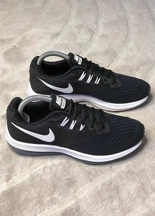 Nike air zoom winflo 4 — чоловічі бігові кросівки 🖤🤍, чоловічі кросівки найк розмір 38