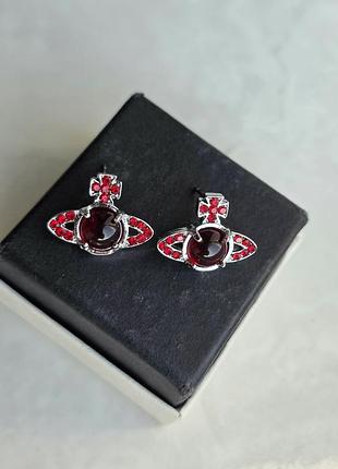 Сережки red smoth saturn vivienne westwood