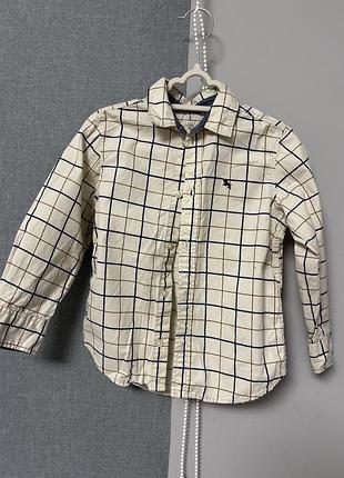 Сорочка h&m l.o.g.g. в клітинку на хлопчика, розмір 104 (3-4 роки)