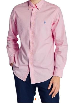 Мужская хлопковая рубашка polo ralph lauren