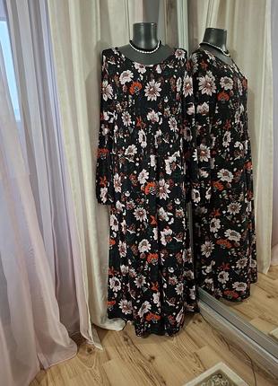 Шикарное цветочное платье 👗
