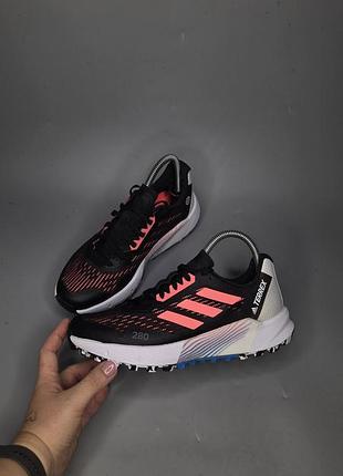 Кроссовки женские adidas terrex agravic flow 2 trail running shoes black/pink