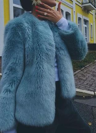 Шуба із штучного хутра/искуственная zara