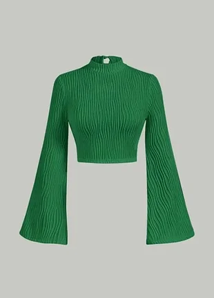 Лонг в рубчик, лонг з широкими рукавами