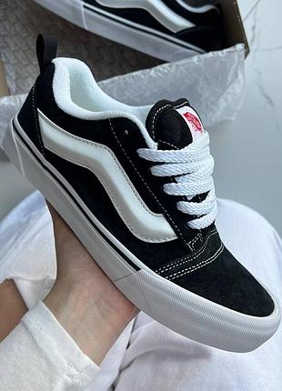 Кроссовки vans knu old skool black / white