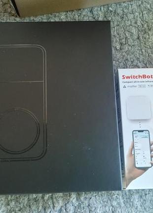 Комплект умного дома switchbot smart lock pro с универсальным ик-концентратором switchbot hub mini (matter)