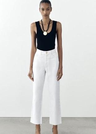 Джинси zara білі
