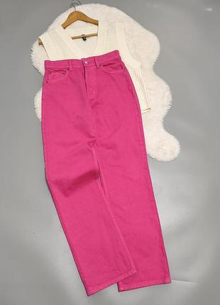 Трендовые розовые джинсы zara в стиле barbiecore