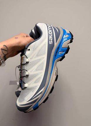 Уцінка кросівки salomon xt-6 gtx white grey blue