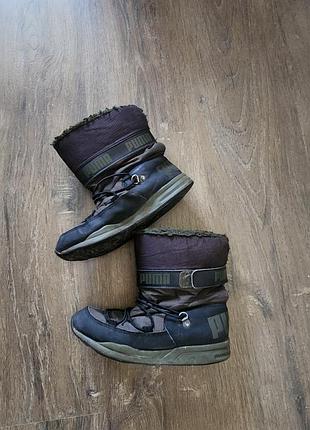 Дутики сапоги зимние осенние детские puma оригинал  34