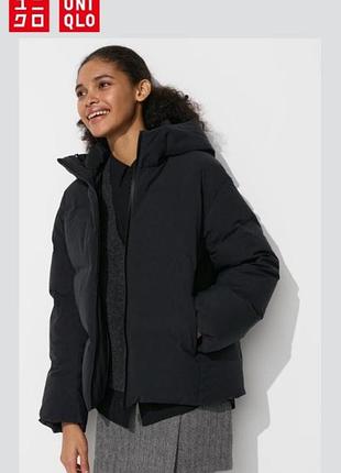 Теплый бесшовный пуховик seamless uniqlo