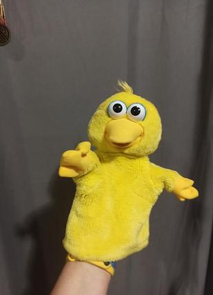 Игрушка на руку утка кукольный театр