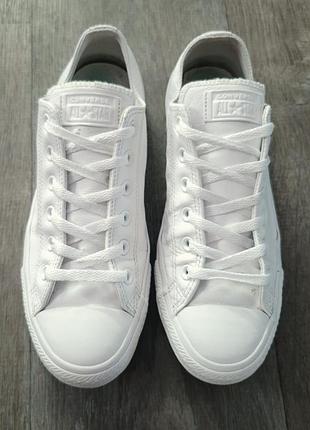 Білі шкіряні кеди converse конверси розмір 41.5