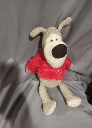 Мягкая игрушка фирменная вязаная мягкая игрушка-собачка boofle от бренда xpressions,