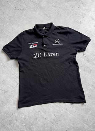 Mercedes benz mc laren поло футболка