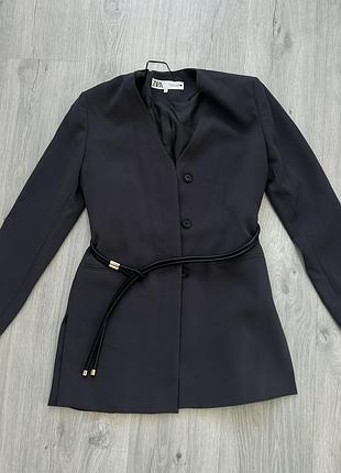 Подовжений блейзер піджак zara