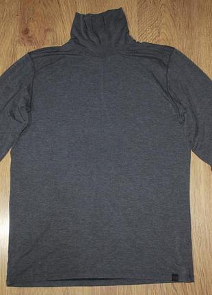 Мужской серый гольф лонгслив кофта термо uniqlo heattech extra warm xl