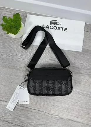 Сумка lacoste monogram/сумка лакост монограм/сумка чоловіча