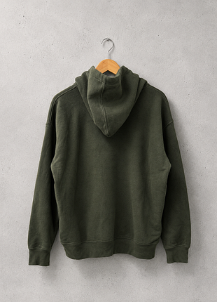 Мужская кофта (худи) pull &amp; bear, размер m, темно-зеленая 2
