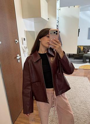 Куртка work jacket бренду nuga зі штучної шкіри