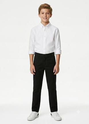 Чорні брюки на хлопчика 12р, чорні брюки school wear 12р, класичні чорні брюки на 12р
