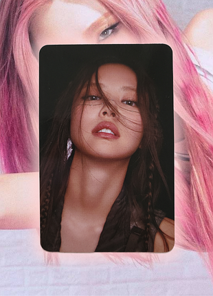 Офіційна картка поб дженні jennie ktown4u pob blackpink born pink, блекпінк кпоп kpop