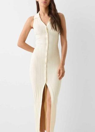 Вязаное платье bershka