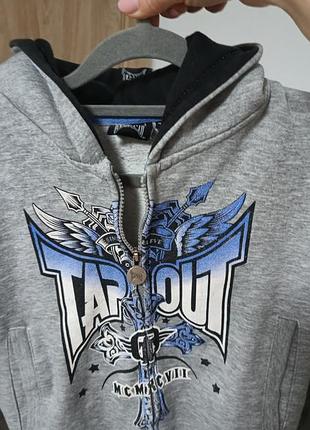 Теплая кофта tap out мальчику 7-9 лет