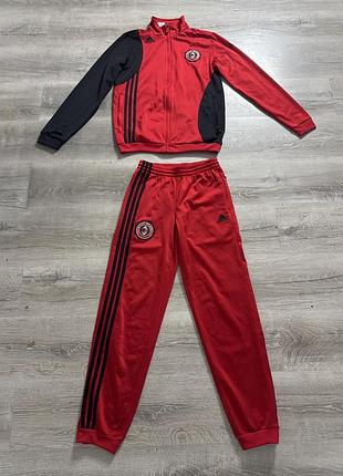 Спортивний костюм футбольний костюм на хлопця 13-14р 164см adidas milan academy