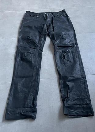 Jean paul gaultier waxed biker denim джинси