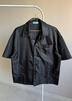 Рубашка на короткому рукаві prada re nylon shirt футболка