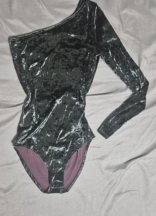 Zara велюровый боди