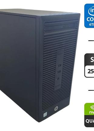 Компьютер hp 280 g2 tower / intel core i7-6700 (4 (8) ядра по 3.4 - 4.0 ghz) / 16 gb ddr4 / 256 gb ssd / nvidia quadro m2000, 4 gb